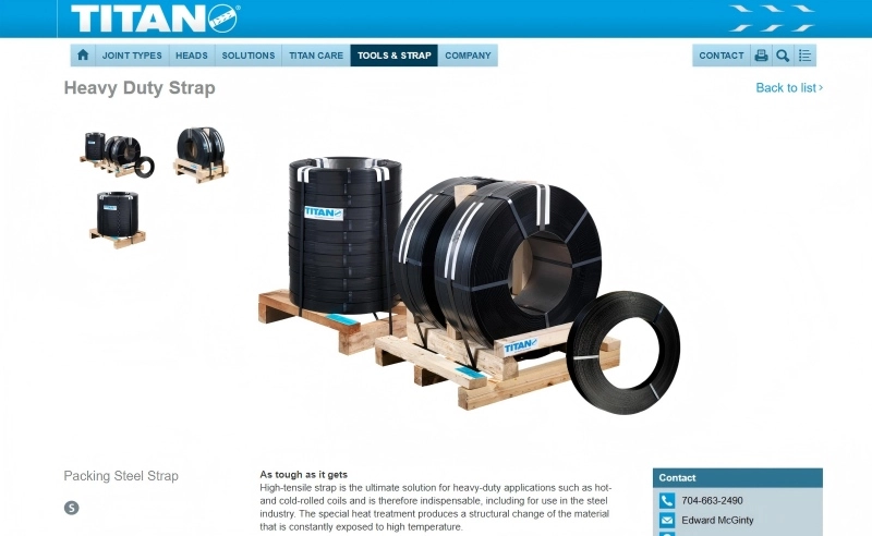 TITAN Strapping Systems web