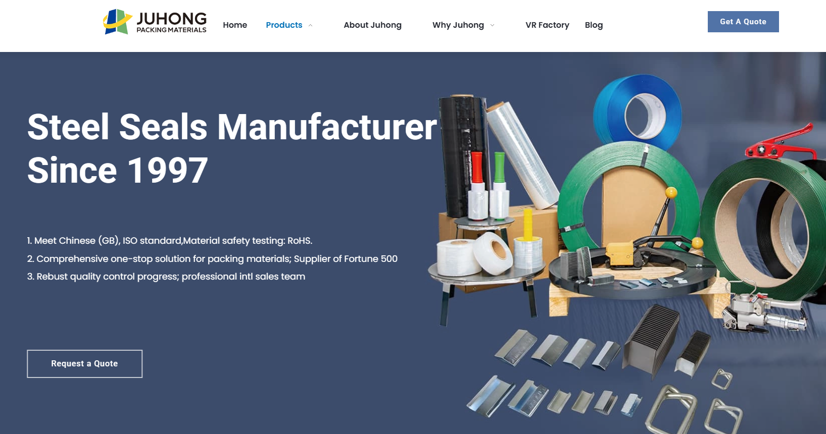 juhong packing materials website