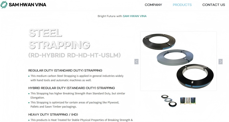 Sam Hwan Steel Strapping Vina webstie