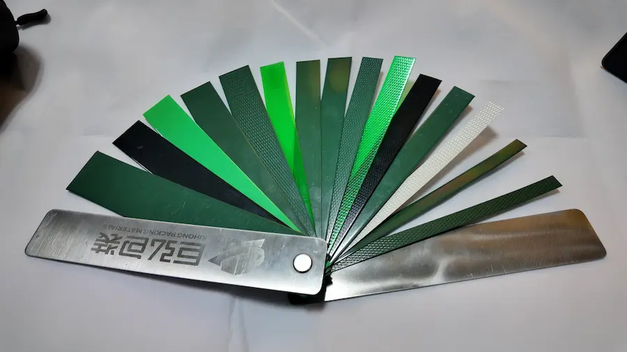PET strapping coils in standard colors Green, black, white and red PET strapping coils