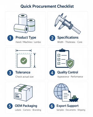 stretch-film-buyer-checklist Stretch film buyer checklist for overseas importers ordering from China