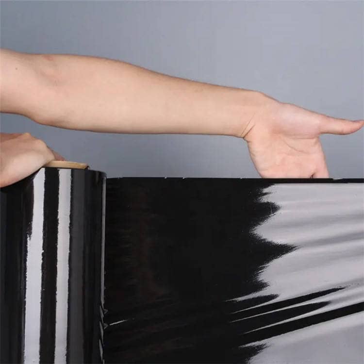black stretch film