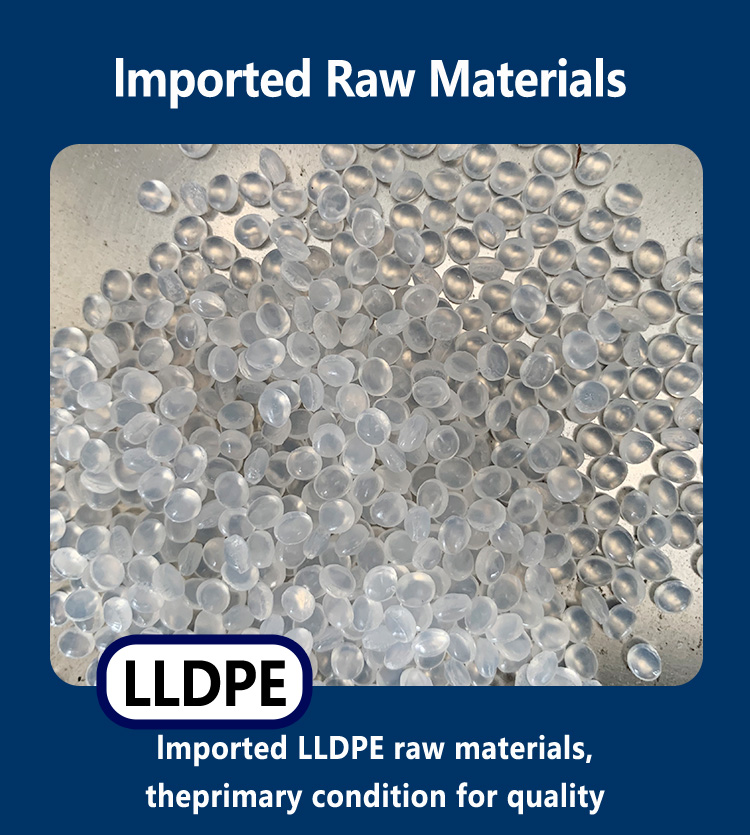 The material of the stretch film is LLDPE
