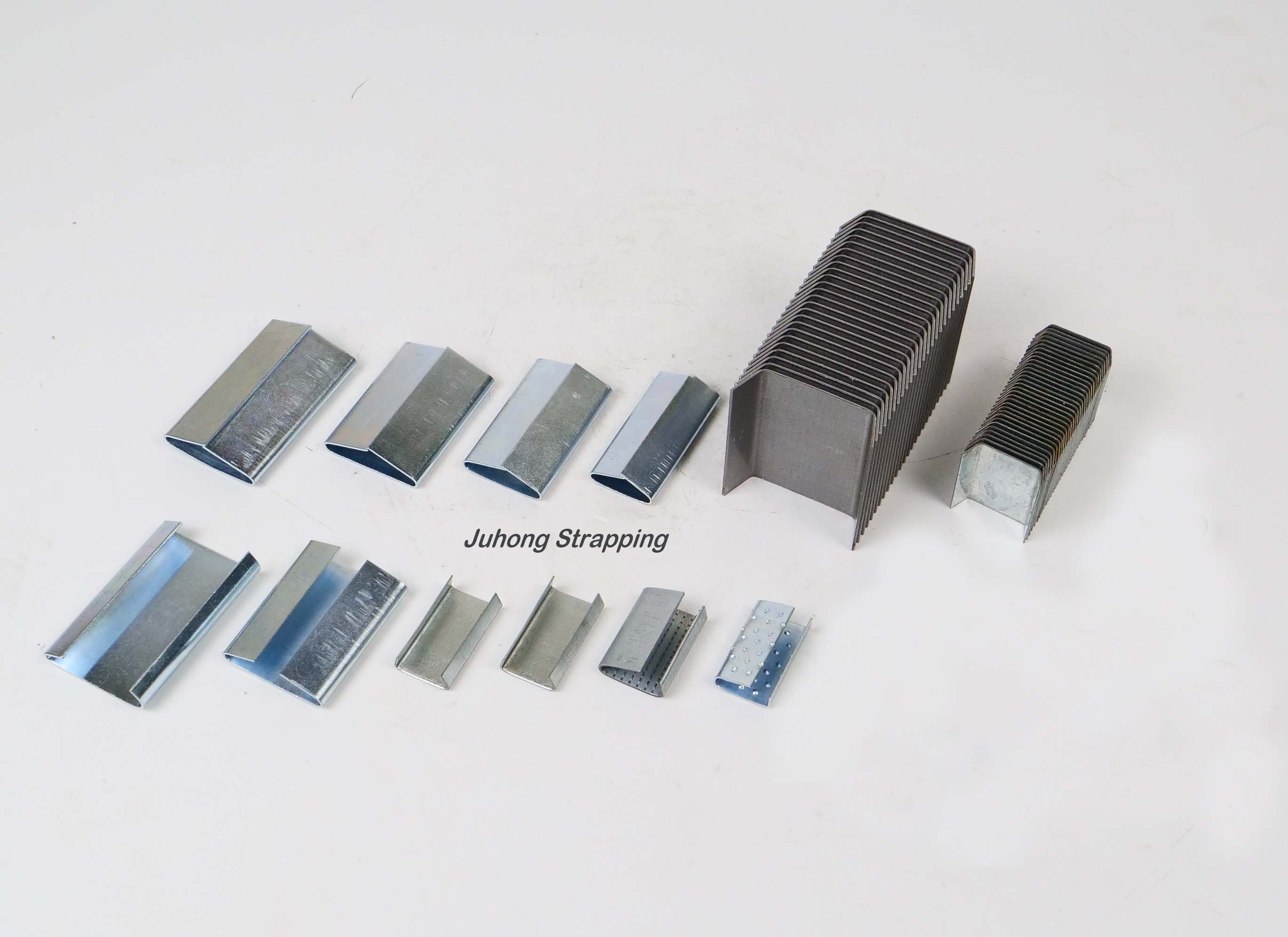 Professional strapping seal solutions featuring snap-on, closed, and magazined seals for metal strap suppliers, plus serrated seals for plastic strapping, meeting international industrial packaging standards