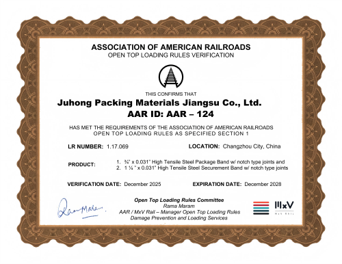 Juhong Packing AAR OTLR Certificate_Steel_Dec2025_01(1)