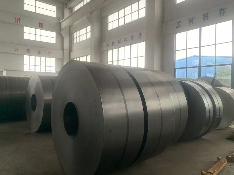 Cold-rolled steel coil used to make blued and painted steel strapping