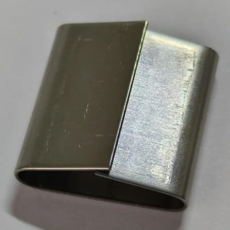 Stainless steel closed seal for use with stainless steel banding