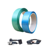 Manual PET Strapping with Battery-Powered Strapping Tool