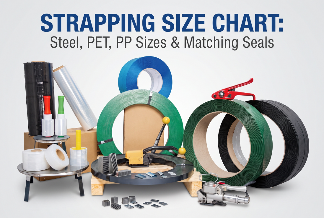 Strapping Size Chart And Guide Steel, PET And PP Widths, Thicknesses And Matching Seal Sizes.png